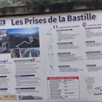 Via ferrata  » prises de la Bastille »